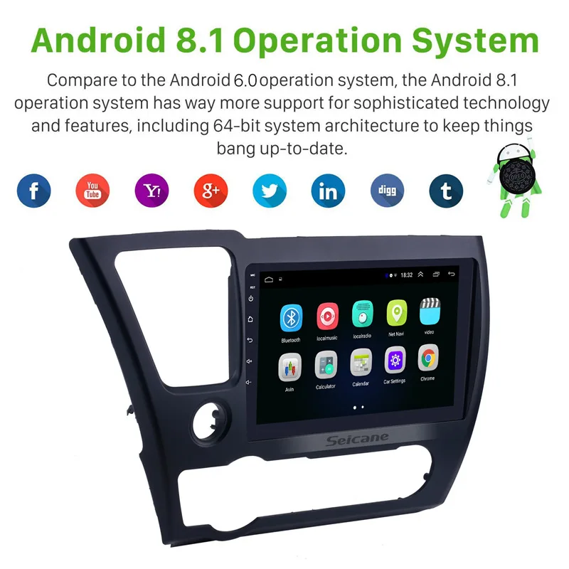 Seicane 2 Din 9 &quotAndroid 10 0 автомобильный радиоприемник с навигацией GPS мультимедийный