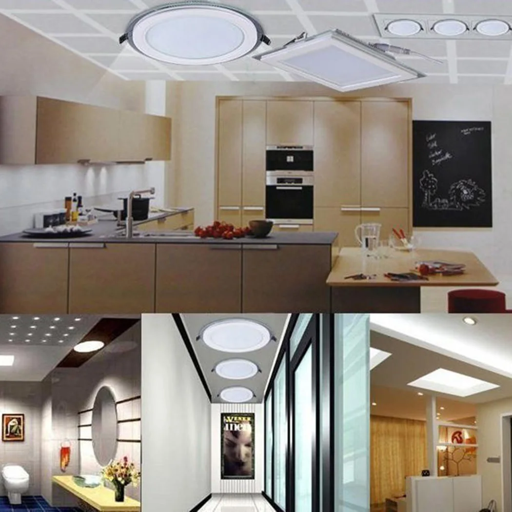 3W LED Panel Light Round Ultra Thin Downlight AC85-265V Ceiling Recessed Indoor | Освещение