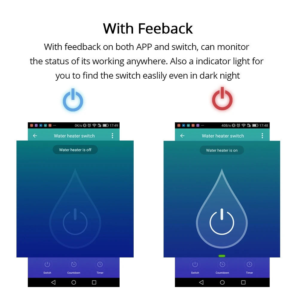 Умный Wi Fi переключатель водонагревателя котельные переключатели Alexa Google Home Voice