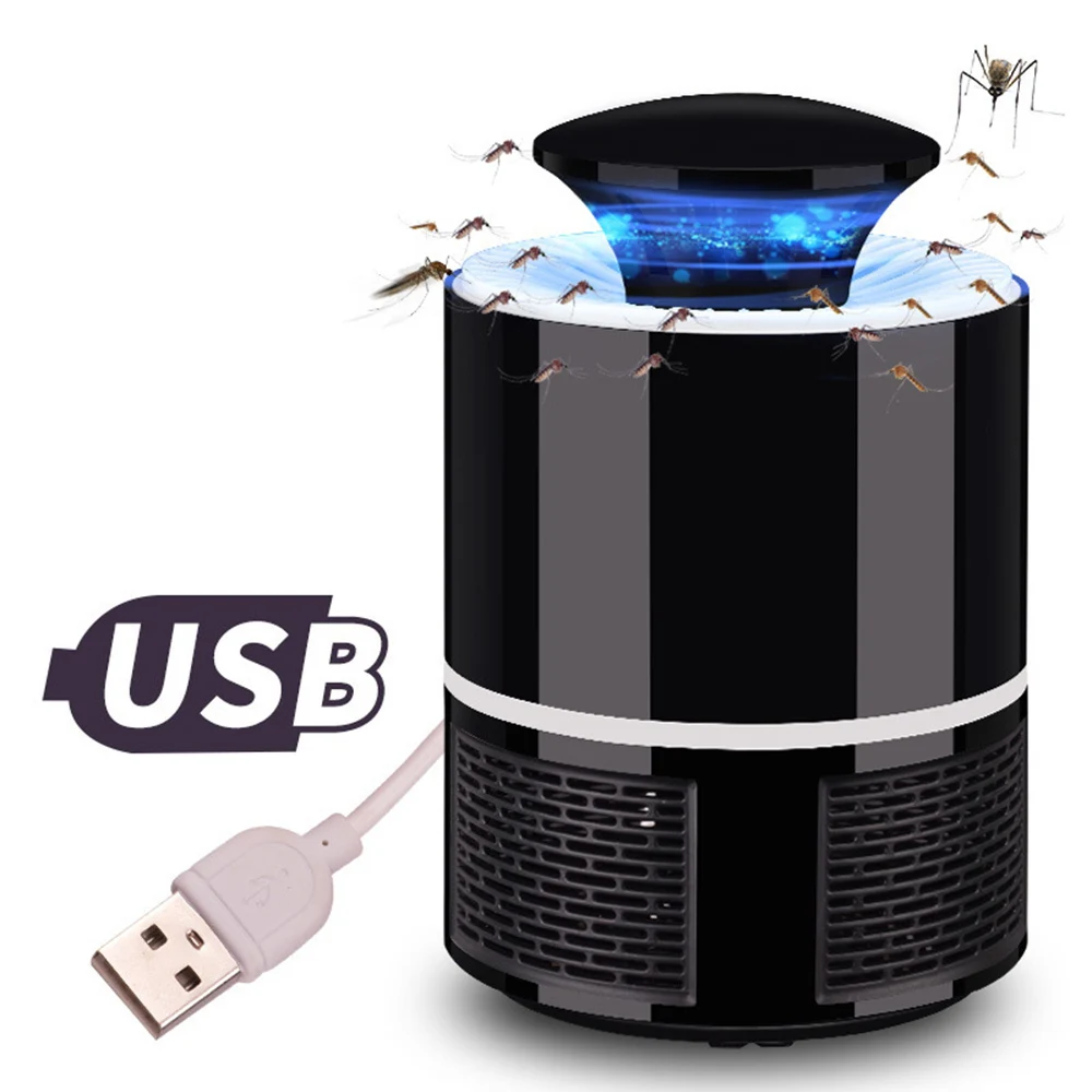 USB электрическая лампа для уничтожения комаров электронный светодиодный