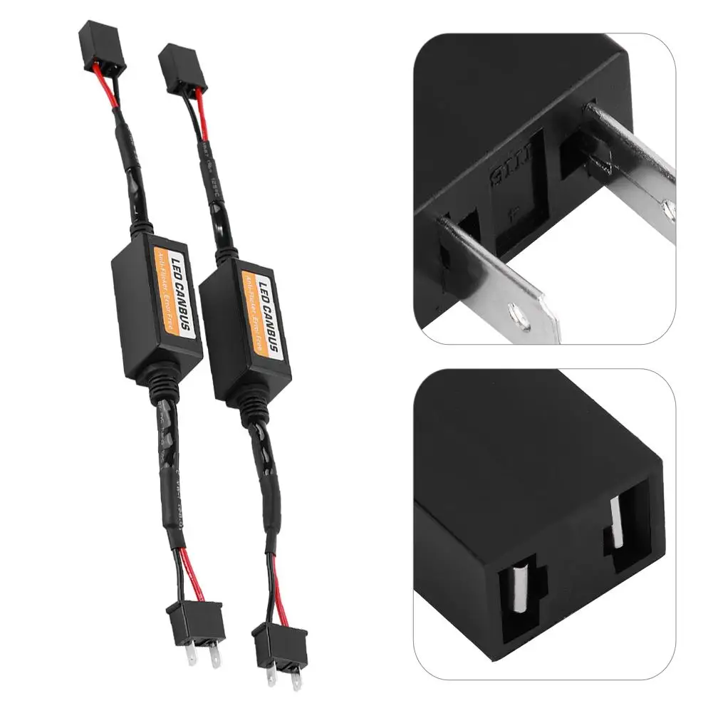 1 пара LED Canbus декодер фары Device Anti Flicker резисторы уменьшение ошибок для H7 набор
