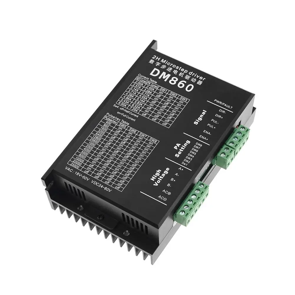 Adeeing шаговый двигатель драйвер микрошаговый DM860 бесщеточный постоянного тока
