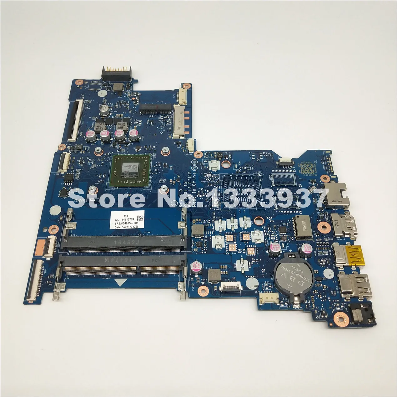 

854965-601 854965-001 854965-501 MAINBOARD FOR HP 255-G5 255 G5 15-BA 15Z-BA Laptop Motherboard BDL51 LA-D711P A6-7310