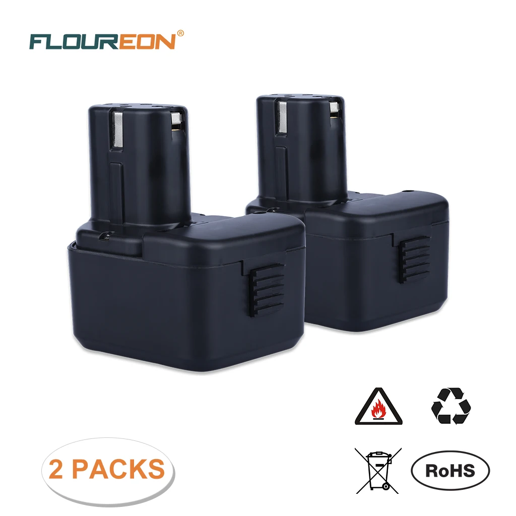 Floureon 12 V 3000 mAh батарея для Hitachi 320386 320387 320388 Ni MH черный|Перезаряжаемые батареи| |