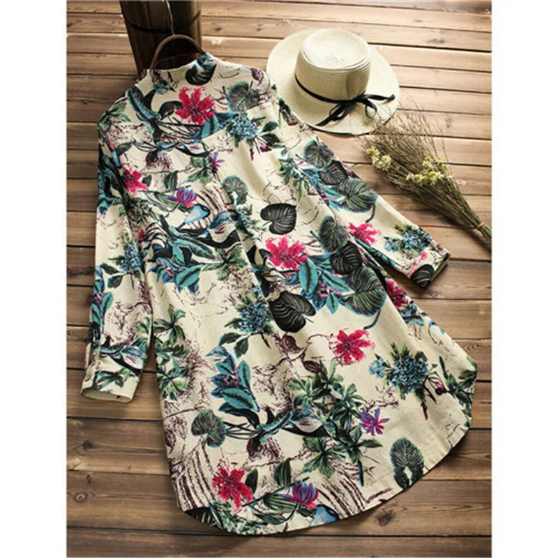 Летнее платье женские свободные футболки с длинным рукавом модная женская