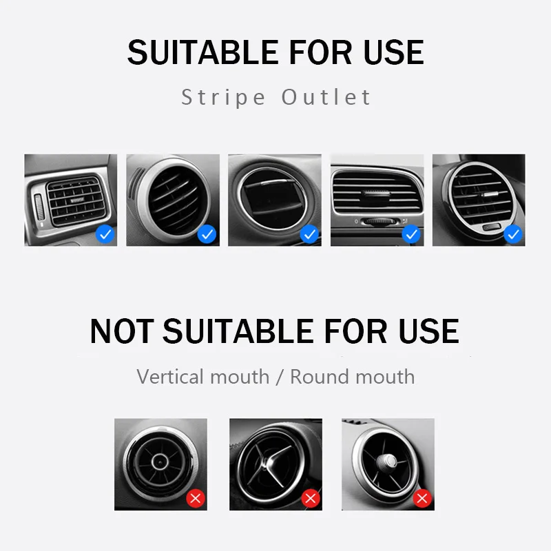 Universal Car Phone Holder For in Air Vent Mount Stand No Magnetic Mobile Gravity Bracket for iPhone Huawei ZTE | Мобильные телефоны