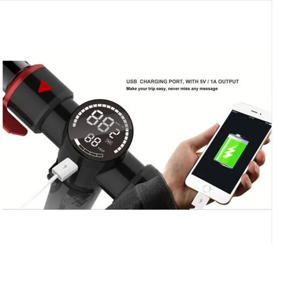 Два двигателя 2018 Новый углеродное волокно складной электрический скутер