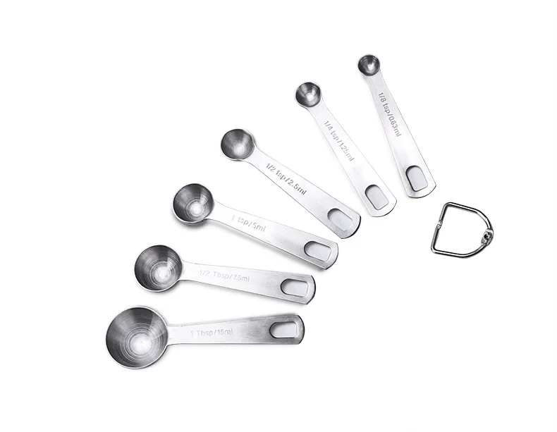 6 шт./компл. цифровой мерная ложечка для кофе набор из нержавеющей стали