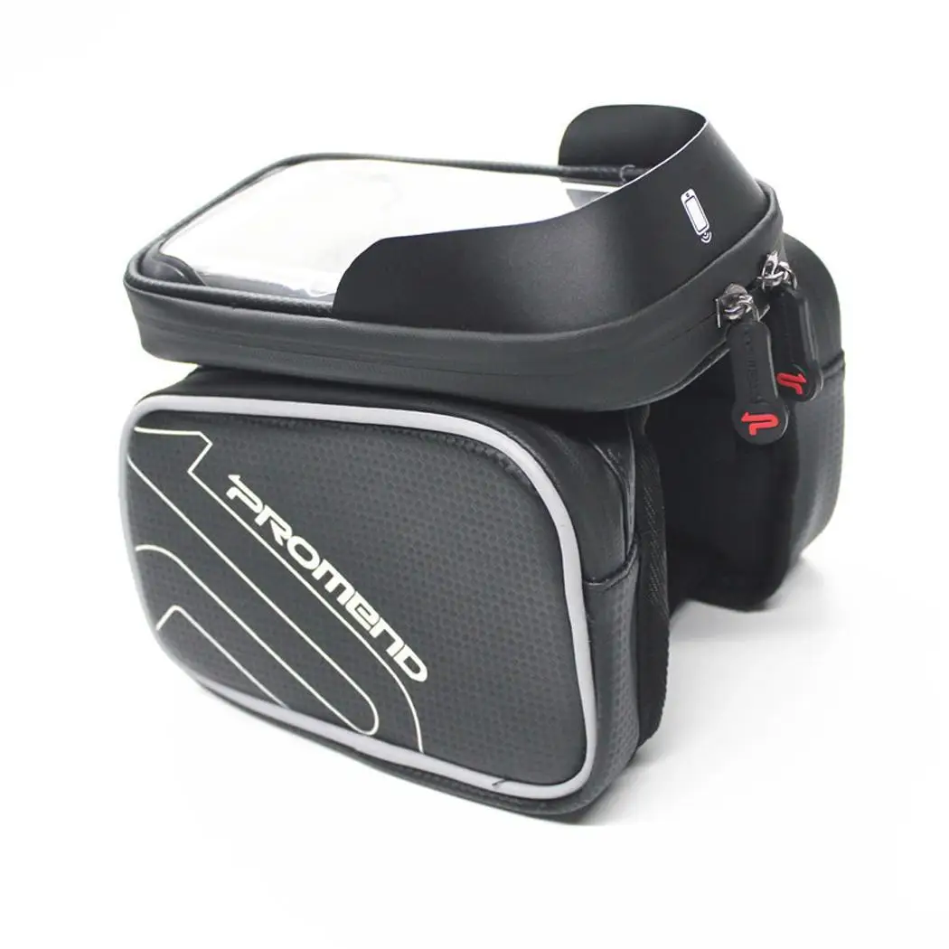 Bicycle Frame Front Head Top Tube Storage Phone Waterproof Antifouling Black Bike Bag | Спорт и развлечения