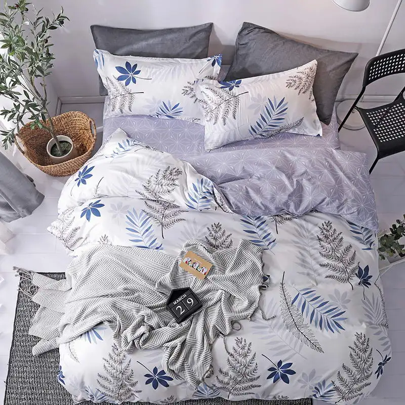 Фото Little Footprints Duvet Cover flat bed Sheets +Pillowcase Super King Queen full Twin kids Size cotton Bedding Set 29 №4