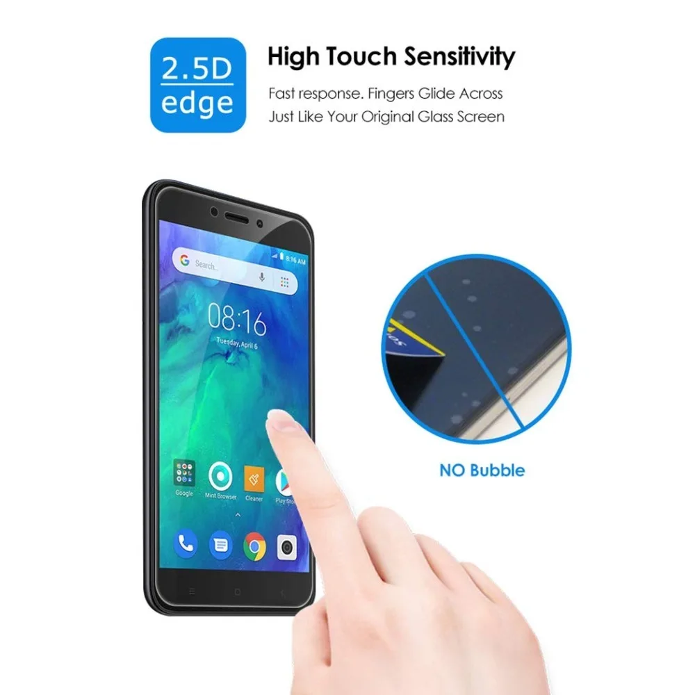 2 шт закаленное стекло для Xiaomi Redmi Go Glas Защита экрана M1903C3GH M1903C3GG защитная пленка 5 0