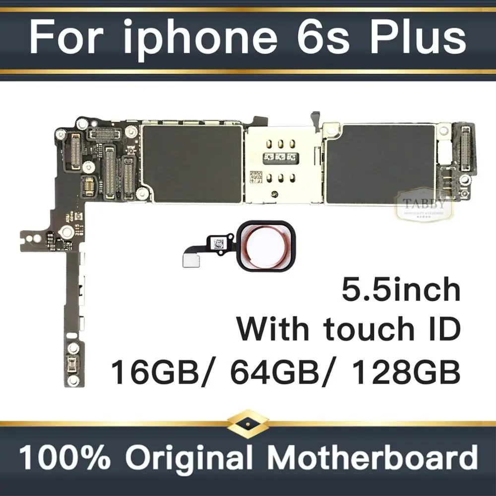 Оригинальная материнская плата для iPhone 6S Plus 5 дюйма Заводская разблокировка с Touch