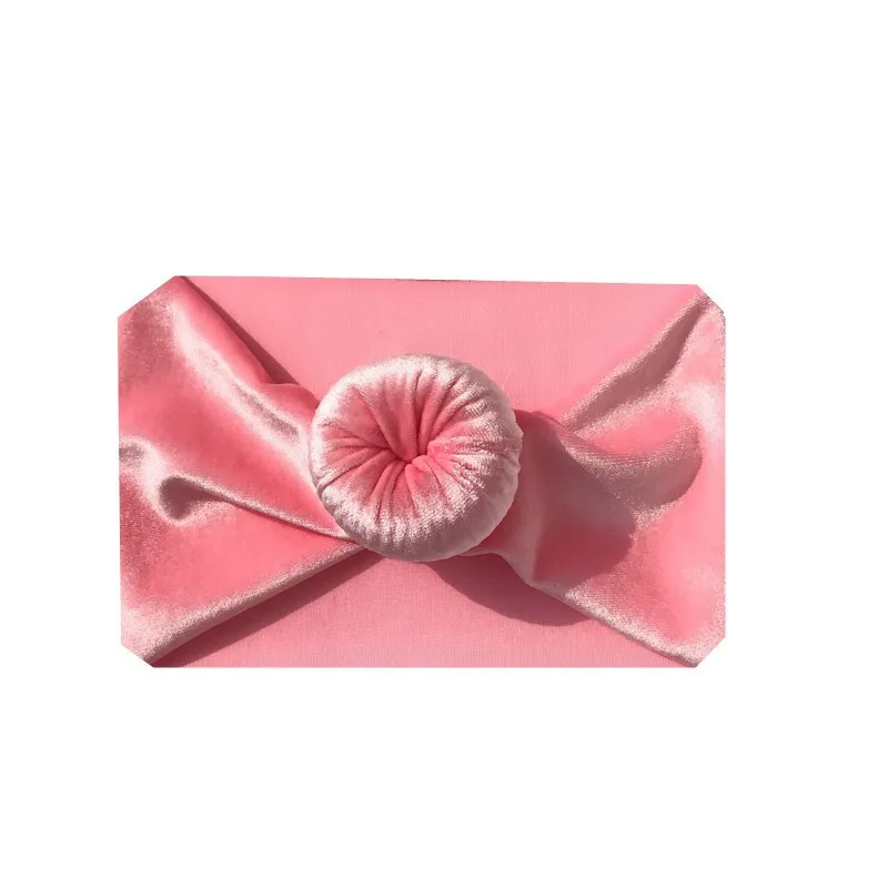 Сверхгладкая широкая круглая повязка для волос девочек однотонная с