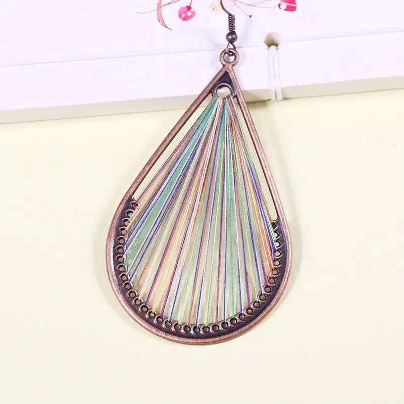 Boho Retro Drop Earrings Women Elegant Hyperbole Trendy Ethnic Water Adult Female Fashion Party Prom Gifts Accessories | Украшения и