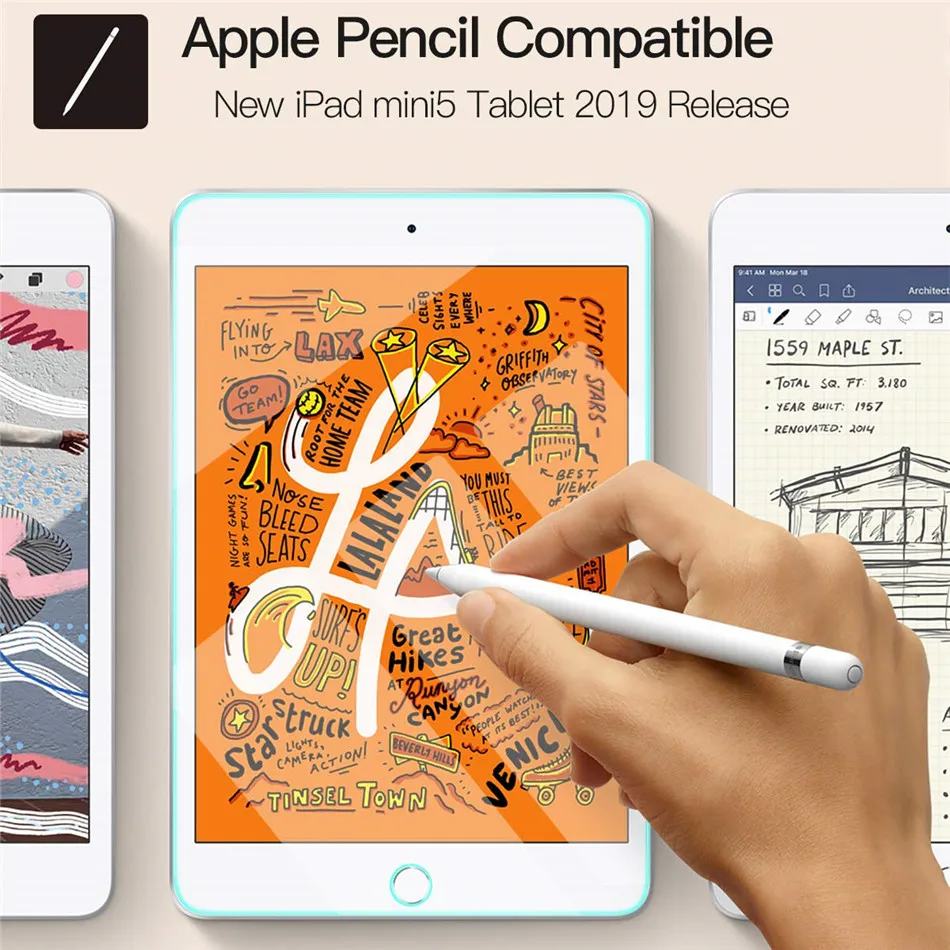 2 шт./упак. для iPad mini 5 7 9 дюйма 2019 модель A2133 Защитная пленка экрана из закаленного