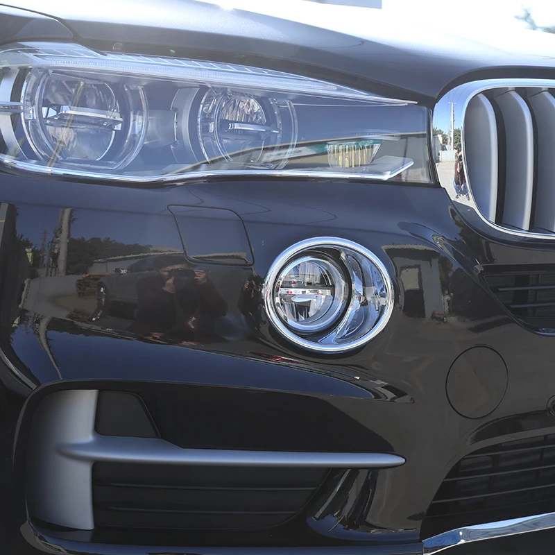 Для BMW X5 F15 2014 2017 ABS Хромированная передняя противотуманная фара декоративная