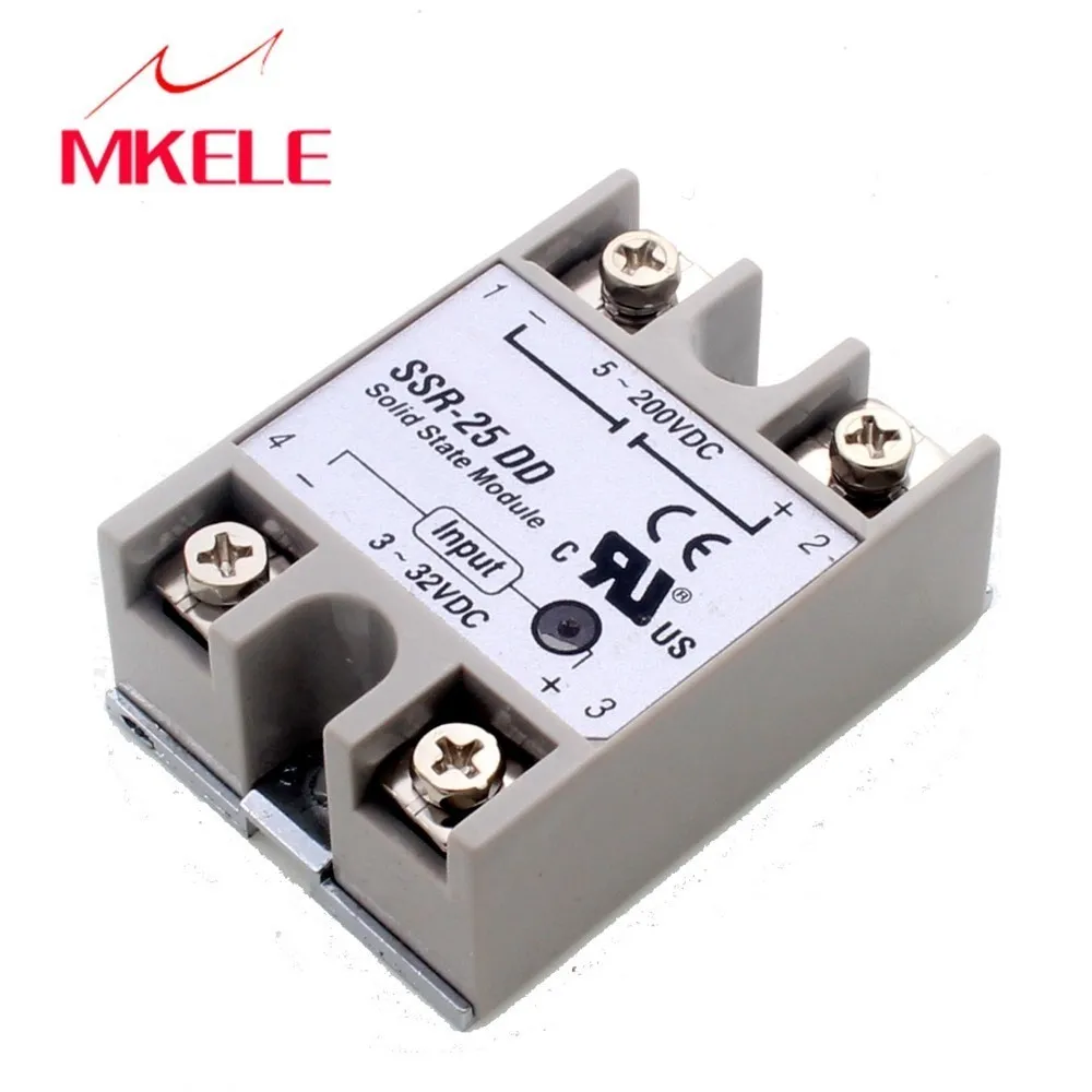 IMC Горячий Новый пластиковый металлический твердотельный реле SSR DC 25A 3 32VDC/5 60VDC|ssr