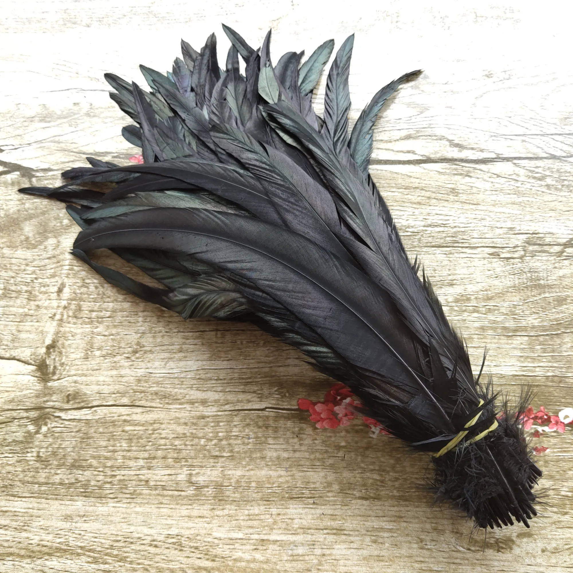 100pcs/lot 12-14 inches / 30-35cm high quality rooster tail feather DIY jewelry decoration art props accessories | Дом и сад