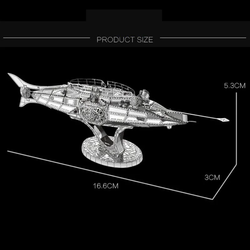 Nautilus 3D металлические Пазлы USS SSN-571 Развивающие фигурки цифры-миниатюры подарки