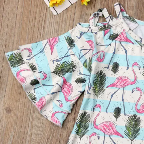 Pudcoco New Cotton Kids Baby Girls Dress Pagoda Sleeve Party Dresses Infant Casual Summer Clothes | Детская одежда и обувь