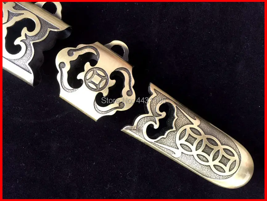 Набор Kirsite резной Lucky Yuan bao для китайской TaiChi/WuShu Sword Fitting ручная работа Tai Ji Jian DIY