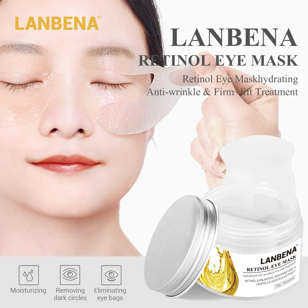 LANBENA Retinol маска для глаз и лица патч увлажняющая питающая лист антивозрастной