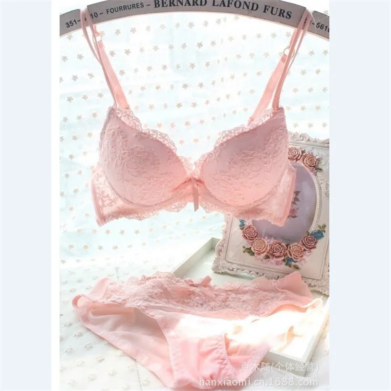 Sexy Women Lace Romantic Temptation Push Up Bra Sets Underwear Bc Panty Set | Женская одежда