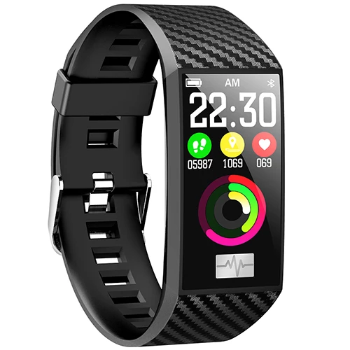 DT58 Водонепроницаемый Смарт Браслет IP68 ЭКГ Heart Rate крови Давление монитор IPS