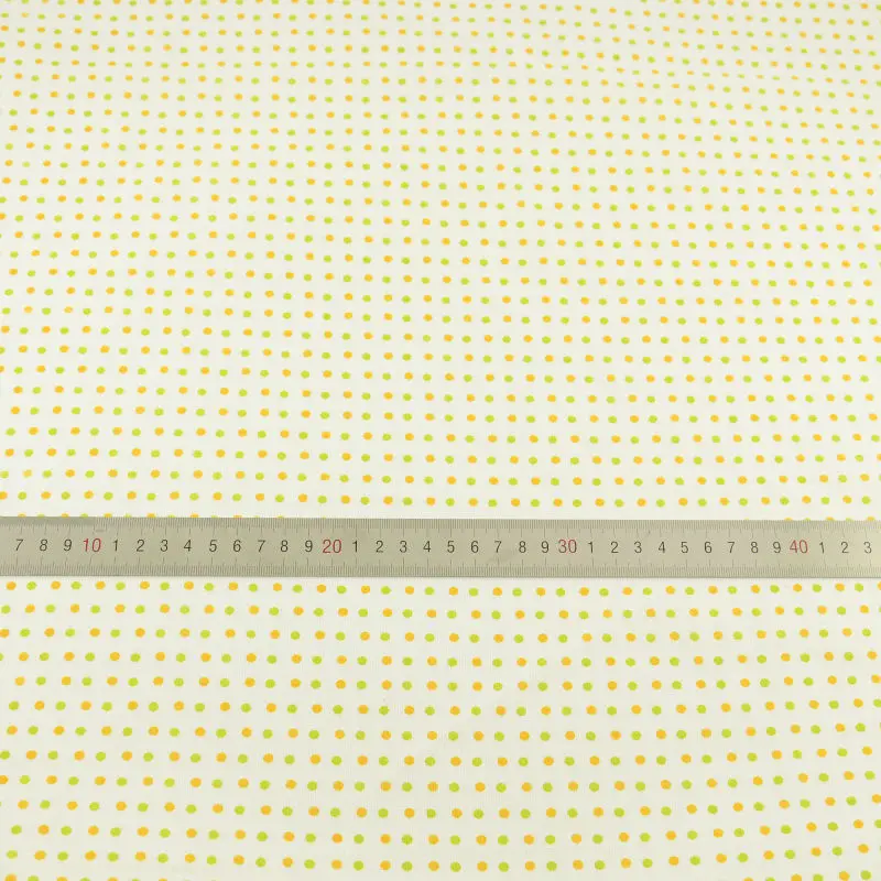 Новости бежевый 100% хлопок Ткань светло-оранжевый и зеленый круг конструкции Tecido