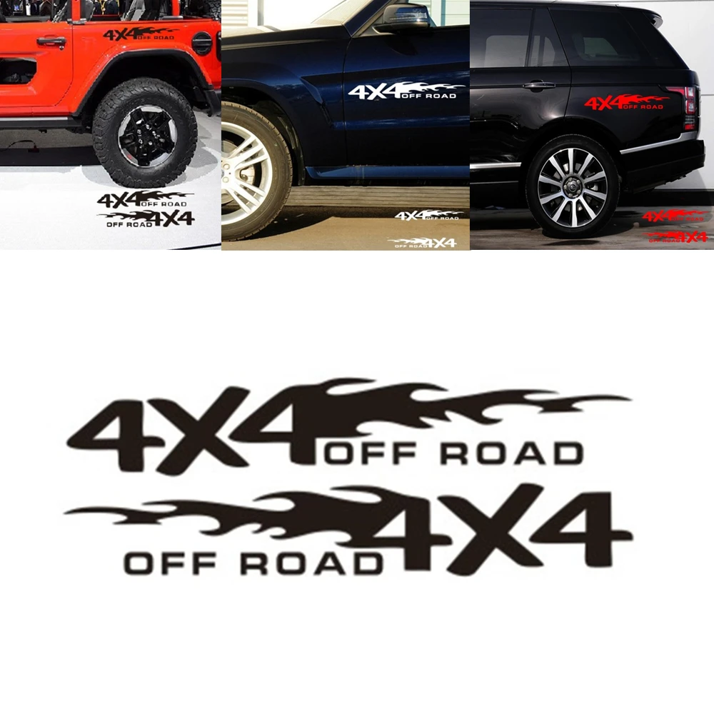 2 шт./лот 4x4 наклейки для внедорожников 30x5 5 см Декоративные автомобильные