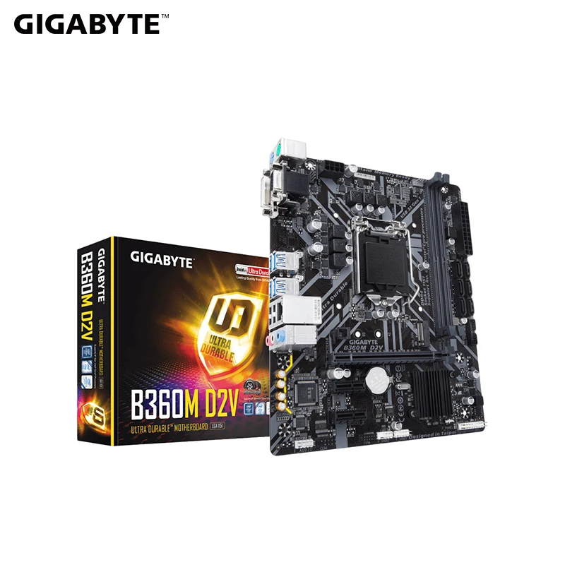 Материнская плата GIGABYTE B360 S1151 MATX B360M D2V|Материнские платы| |