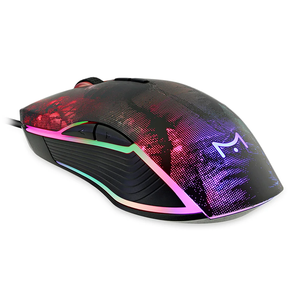 Новый MVTV M625 Проводная Мышь Регулируемый Точек на дюйм с красочной RGB Light