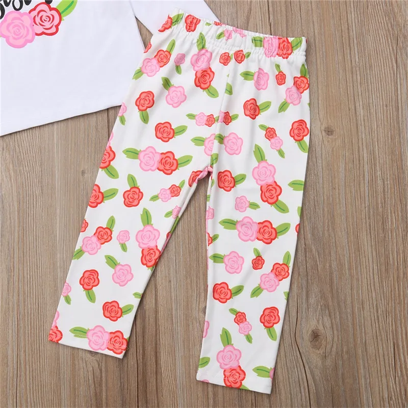 Family Matching Big baby sister Set Newborn Kid Girls Flower Romper T-shirt Pants girl clothes sets | Мать и ребенок