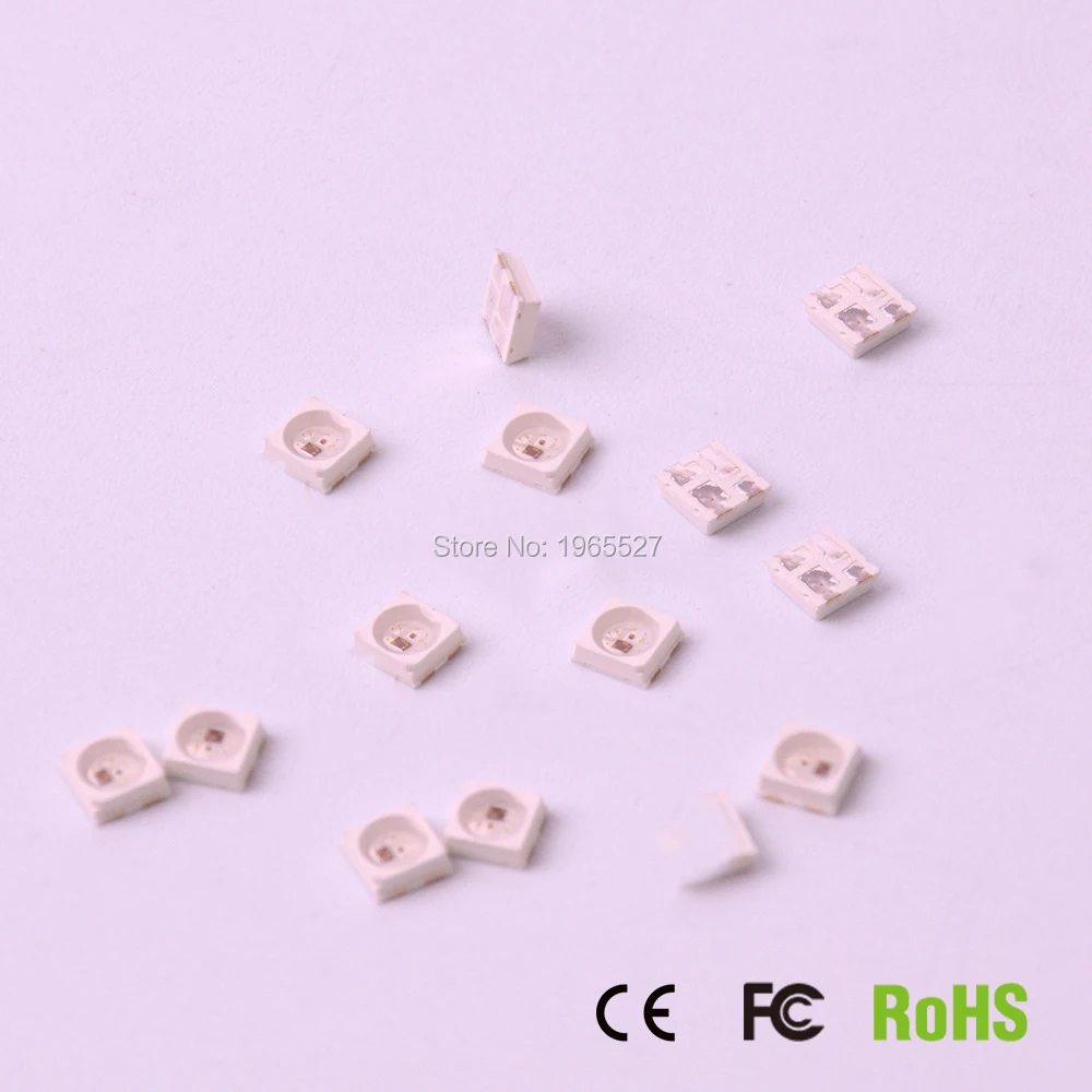 (100 шт./лот) светодиодный чип Mini SMD 2427 SK6812 RGB Адресная цифровая полноцветная