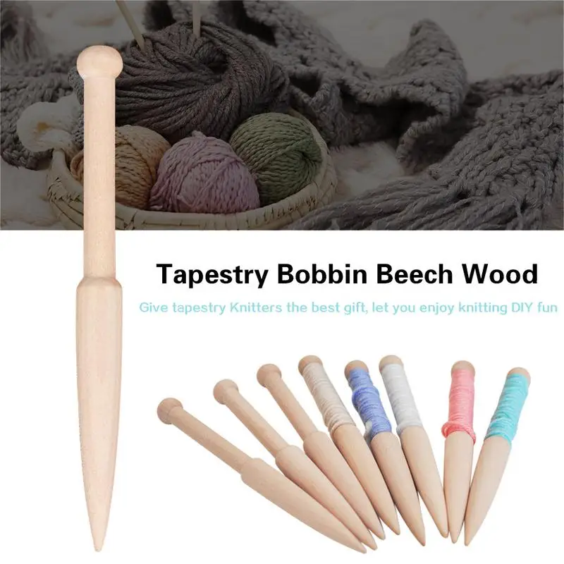 1 шт. сделай сам инструмент для плетения тканый свитер шарф гобелен бобина из бука