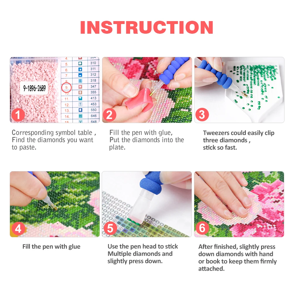

KAMY YI Full Square/Round Drill 5D DIY Diamond Painting"Garden town"Mosaic Stitch Diamond Embroidery Home Decor Gift HYY