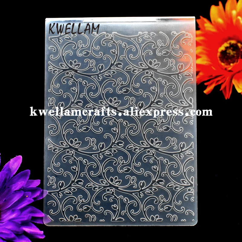 Листья Пластик тиснение папка для альбом скрапбукинга &quotсделай сам&quot альбомная