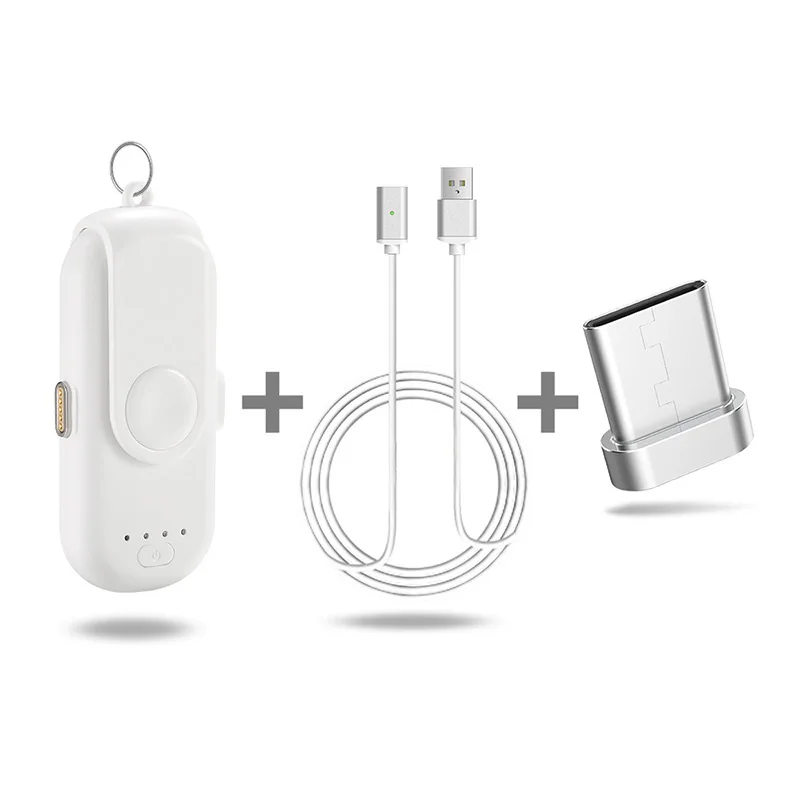 Магнитная запасные аккумуляторы для телефонов iPhone/Micro USB/Тип C мини магнит мАч 1000