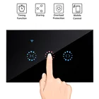 Настенный переключатель Ewelink, приложение для СШАЕС, Wi-Fi, для электрических моторизованных штор, жалюзи, рулонных жалюзи, Google HomeAlexa, голосовое управление