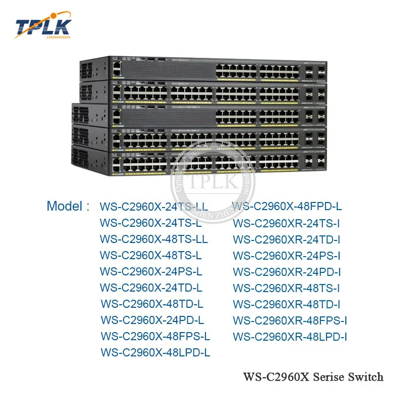 Лучшая цена WS C2960X 24TS LL переключатель 24 портовый коммутатор Gigabit ethernet