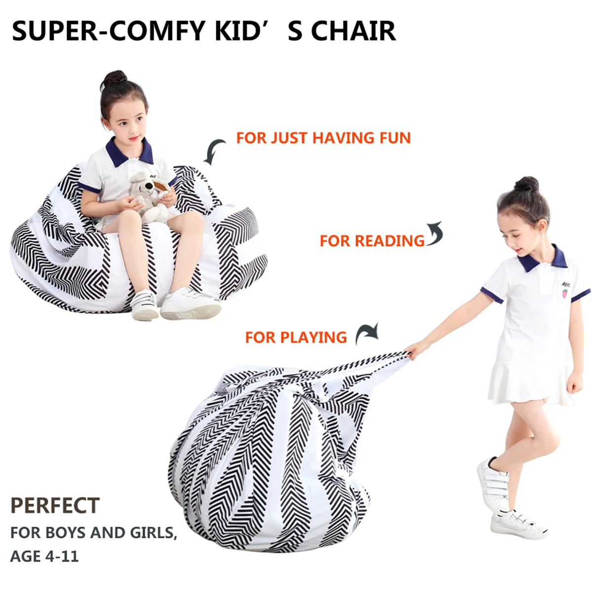 

Nosii Round Velvet Stuffed Animal Storage Bean Bag Chair Stuffed Seat Floor Chair Sofa Toy Storage Bag For Kids
