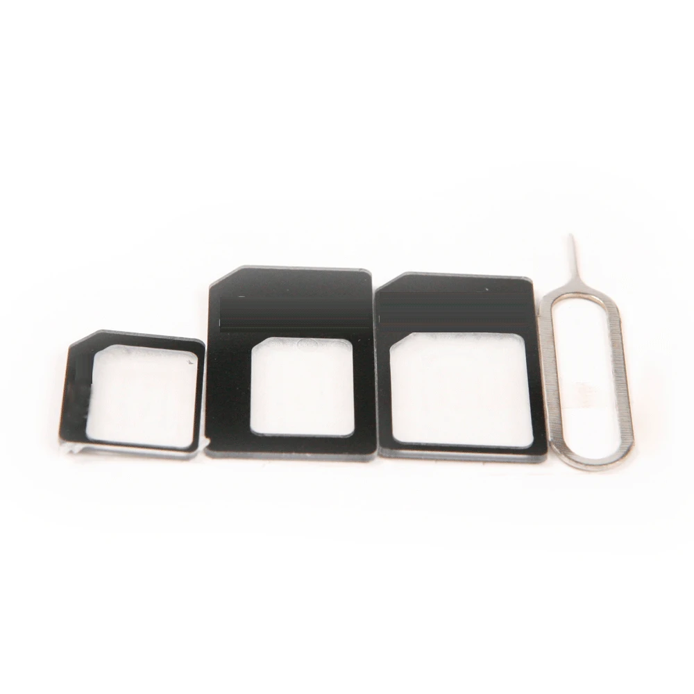 Новый 1/2/3/5/10/50 набор nano SIM адаптер Micro + стандартная Nano 3 в 1 sim карты для iPhone