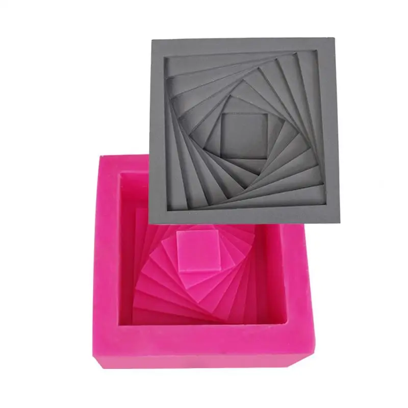 Новейшие DIY суккулентные цементные цветочные горшки Формы Форма для коробки