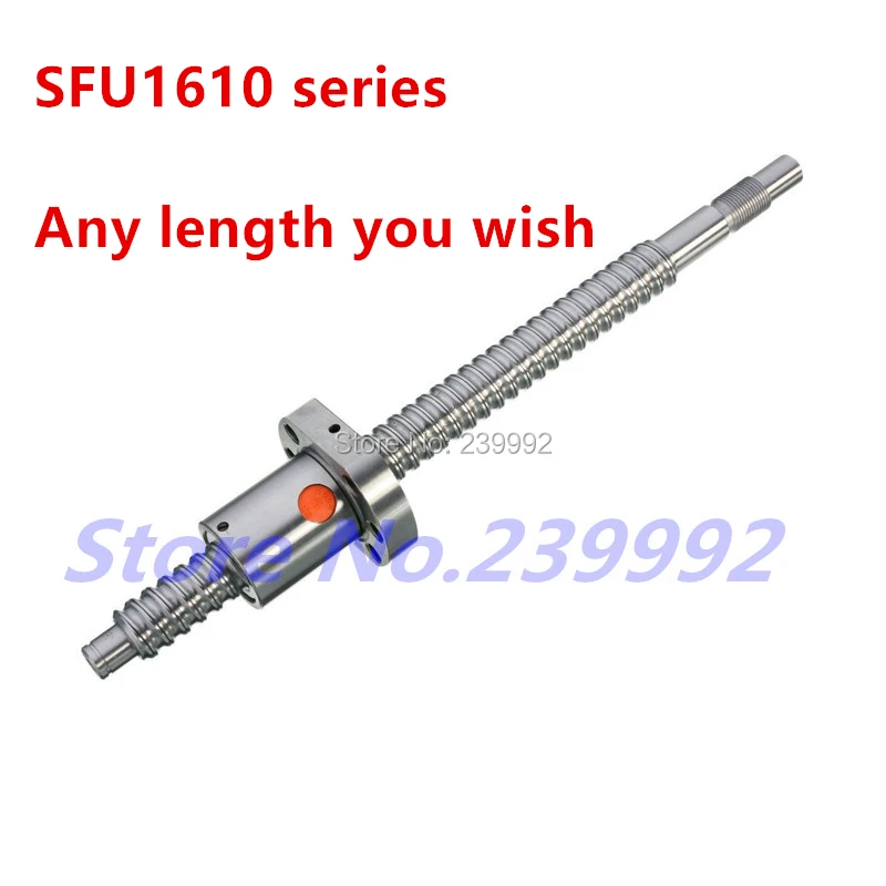 SFU1610 200 250 300 350 400 450 500 550 600 мм C7 шариковый винт с фланцем 650 одношариковая гайка BK/BF12