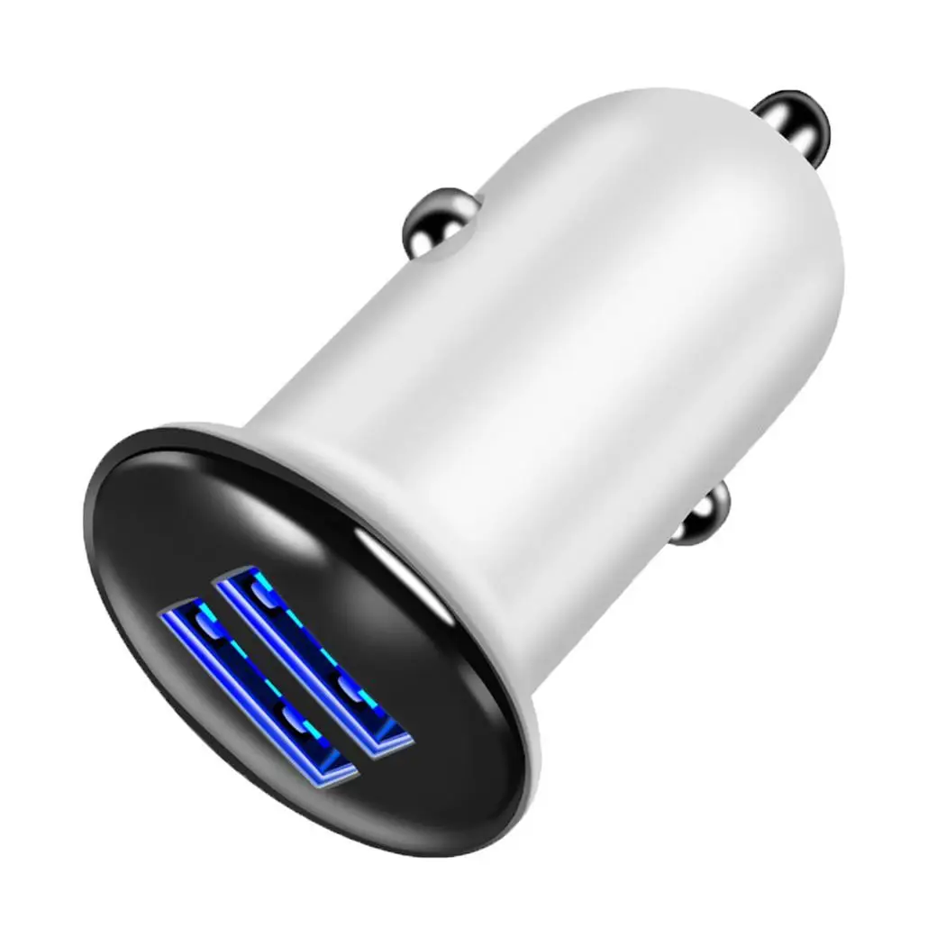 5 V 3A Mini Dual 2 порта USB Автомобильное зарядное устройство адаптер для белого черного