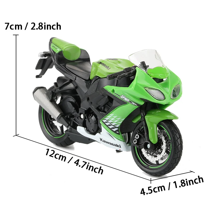 Maisto 1:18 сплава Мотор велосипед Модель игрушечный ниндзя ZX 10R мотоцикл модели