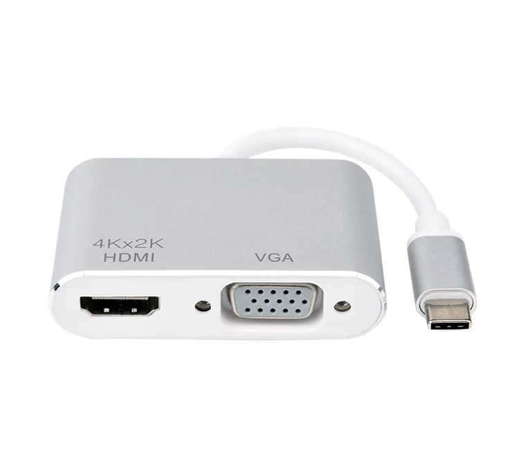Переходник с USB C на HD 4K VGA переходник 3 1 типа UHD для 2018 iPad Pro/MacBook Pro/Chromebook|Кабели HDMI| |
