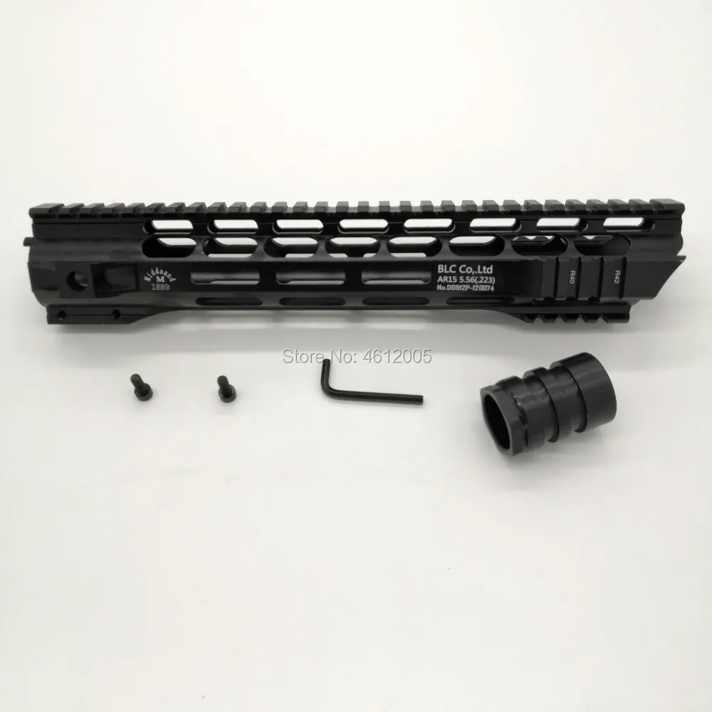 12 дюймов тактический MLOK трубчатое цевье супер тонкий ar 15 Handguard Quad Rail для M4