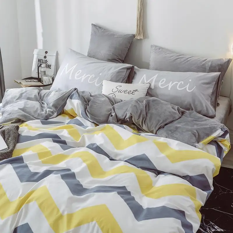 Casal Colcha Y Conjuntos Edredon Matrimonio Cobertor Nordico Ropa De Cama постельное белье хлопок простыня и
