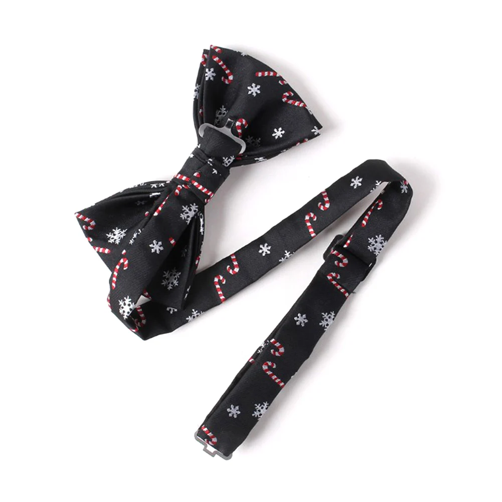 Рождественский галстук бабочка фестиваль Санта Клаус Снежинка Мужская мода